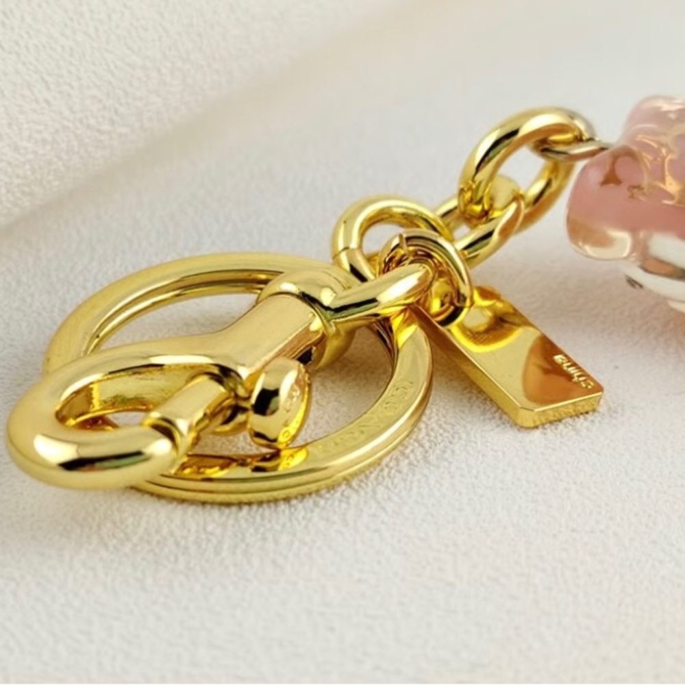 Coach Pink Bear Keychain - Picture 5 of 5